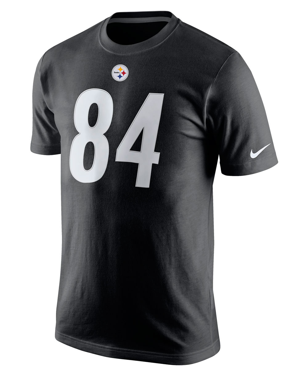 dagboek deelnemer Inschrijven Nike Men's T-Shirt Player Pride Name and Number NFL Steelers / Anto...
