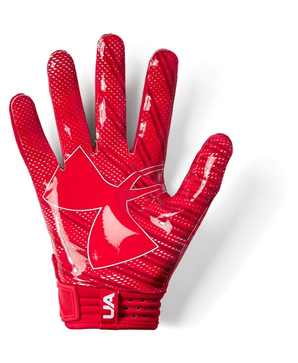 red football gloves