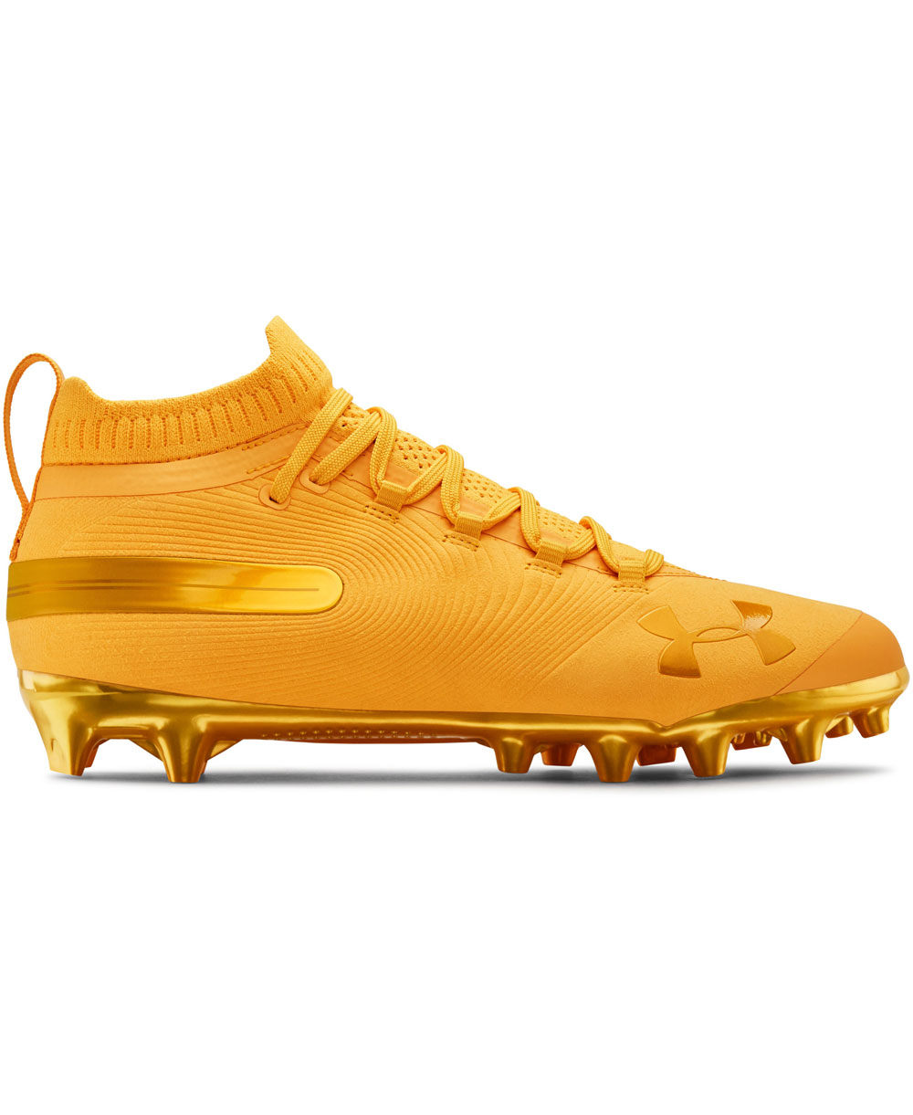 gold under armour cleats
