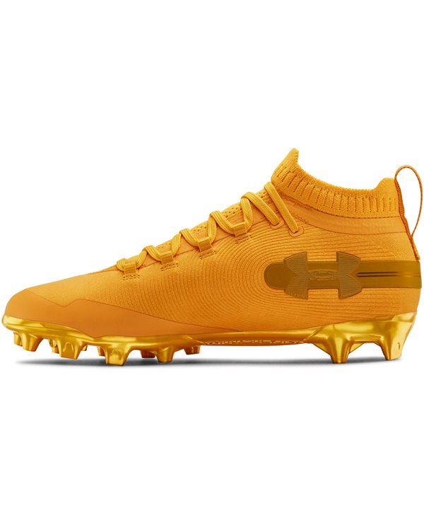 yellow under armor cleats