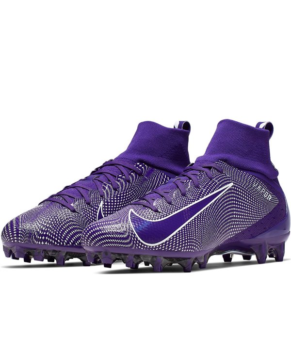 purple football cleats mens