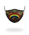 Rainbow Shark Masque en Tissu lavable