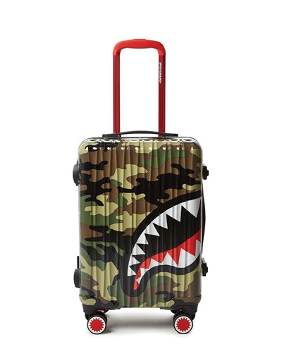 camo suitcase with wheels