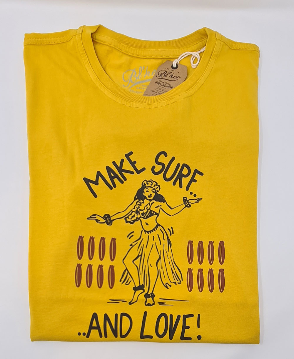 yellow surf t shirt