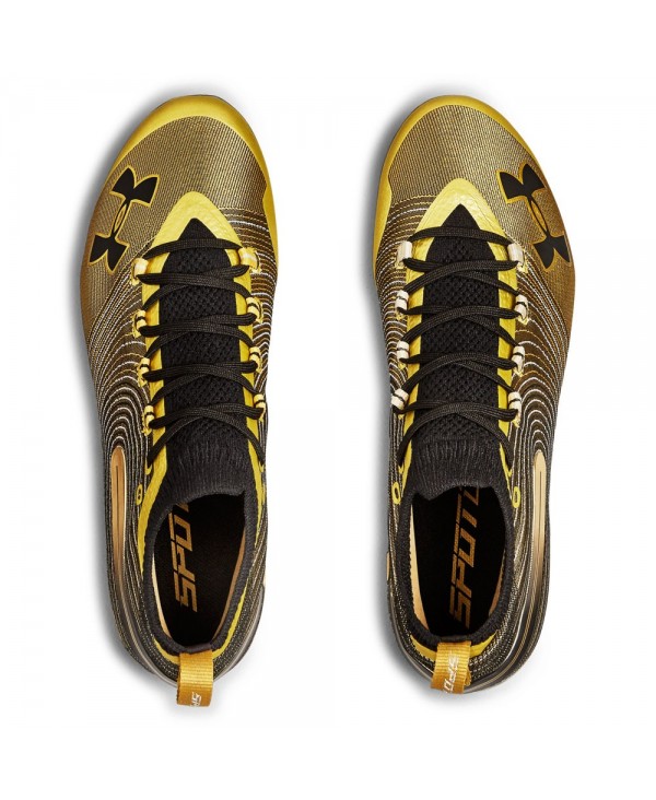 Under Armour Mens Spotlight Mc American Football Cleats Metallic Gold 8081