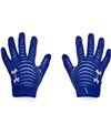 UA Blur Men's Football Gloves Royal/Metallic Silver